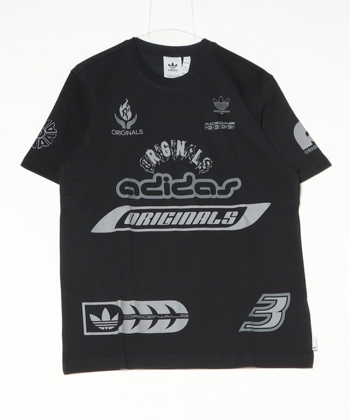 大人気 adidas スポンサーロゴ 半袖Tシャツ 大胆なデザイン◎ セール】スポンサーズ 半袖Tシャツ / アディダスオリジナルス