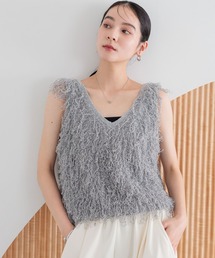 ベスト ジレ フリンジニットベスト　498176 レディース｜ZOZOTOWN Yahoo!店