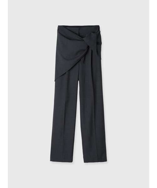 25ss 新品 anuans スカーフレイヤーテーパードパンツ アニュアンス anuans パンツ スカーフレイヤーテーパードパンツ レディース