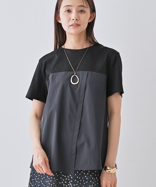 INDIVI（インディヴィ） tシャツ 「洗える」ビスチェレイヤード風