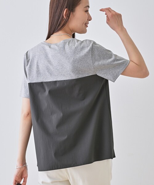 INDIVI（インディヴィ） tシャツ 半袖 「洗える」ビスチェレイヤード風