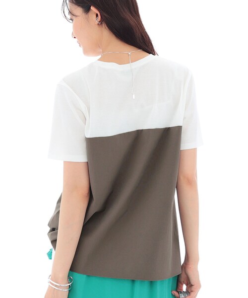 INDIVI tシャツ 新色登場！「洗える」ビスチェレイヤード風