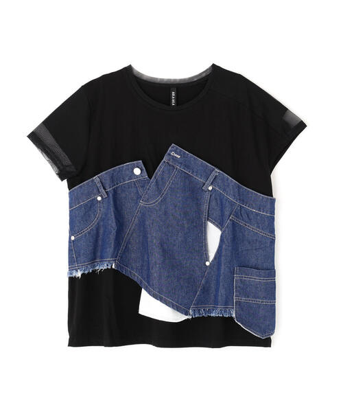 AULA AILA tシャツ AILA（アウラ アイラ）別注デニムレイヤード