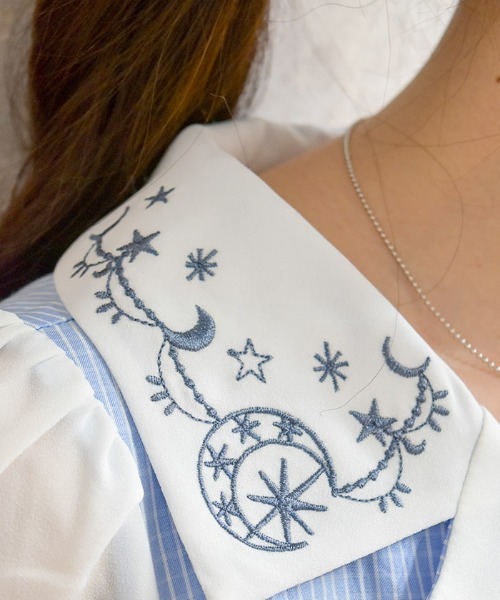 axes femme（アクシーズ ファム） ワンピース 星座刺繍アシメ