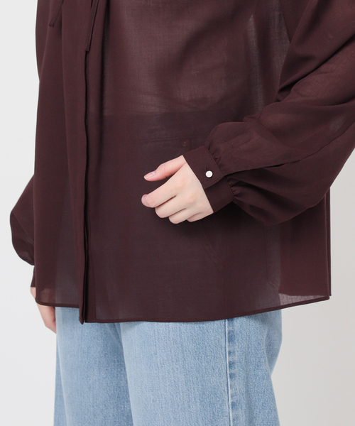 IENA（イエナ） ブラウス シャツ フリルネックブラウス レディース