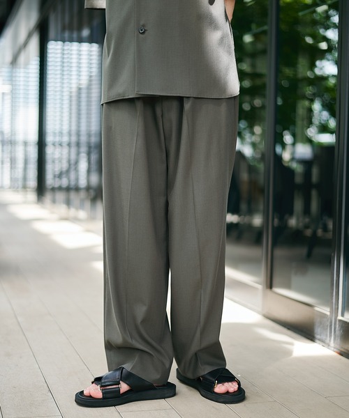 STUDIOUS（ステュディオス） スラックス 「STUDIOUS」COOL WOOL WIDE