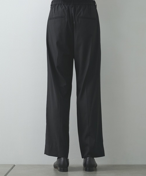 スラックス 「STUDIOUS」COOL WOOL WIDE SLACKS / 涼しいウール メンズの画像
