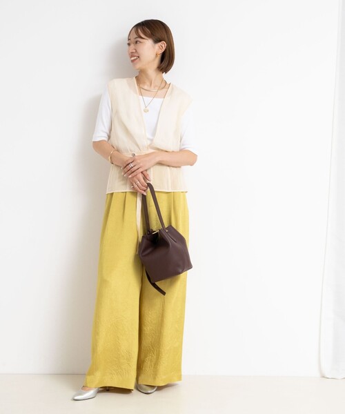 NOLLEY'S（ノーリーズ） ベスト ジレ オーガンジージレ レディース