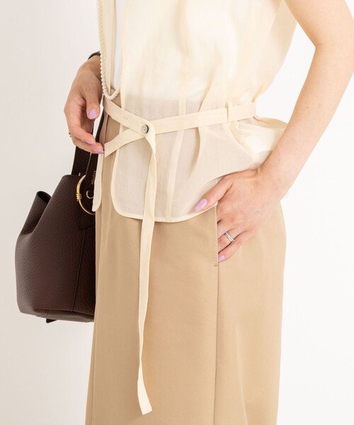 NOLLEY'S（ノーリーズ） ベスト ジレ オーガンジージレ レディース