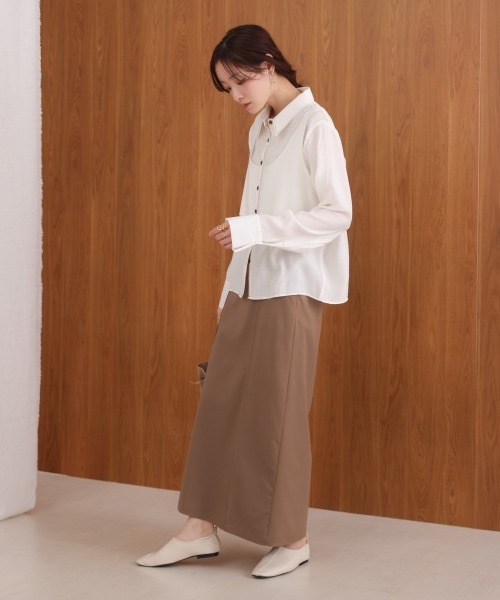 BAB（バブ） ブラウス シャツ ビスチェドッキングシャツブラウス