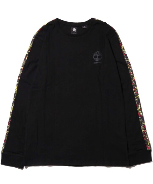 「atmos」 長袖Tシャツ「Timberlandコラボ」 SMALL ブラック メンズ_画像4
