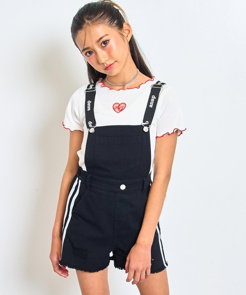 ANAP GiRL（アナップガール） サロペット オーバーオール サイドライン