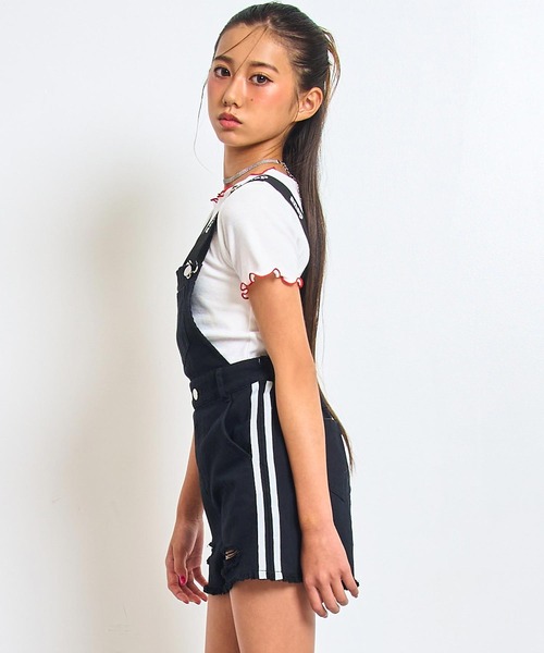ANAP GiRL（アナップガール） サロペット オーバーオール サイドライン