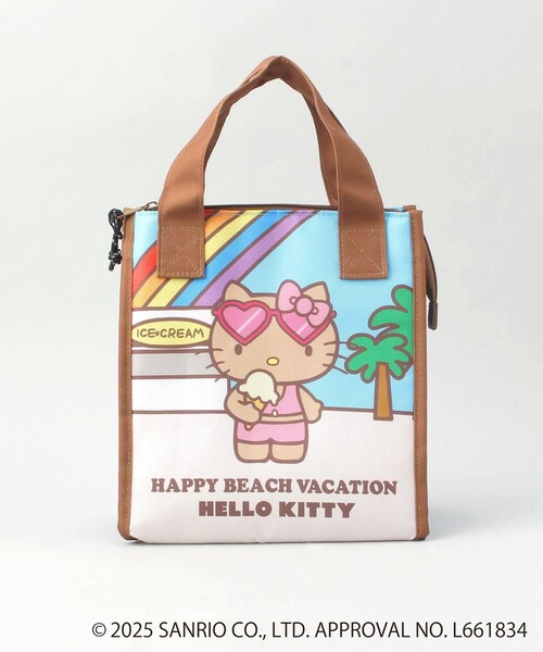 212 KITCHEN STORE 日焼けハローキティ 三角マチ保冷バッグ BL