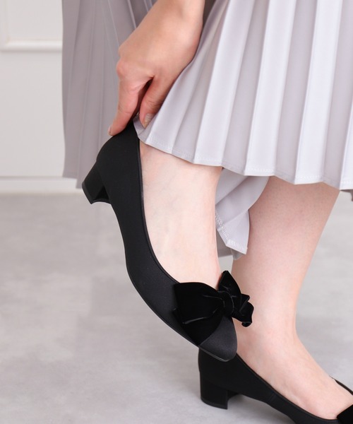 リボン　パンプス　アルテミス　ダイアナ アルテミス バイ ダイアナ artemis by DIANA リボンモチーフ ミックス