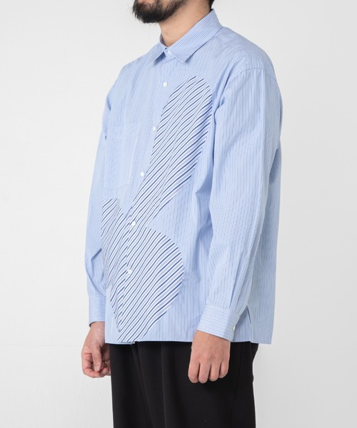 TXA シャツ 門倉太久斗/22世紀ジェダイ Slash striped shirt メンズ