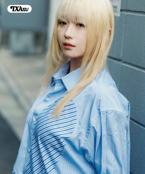TXA シャツ 門倉太久斗/22世紀ジェダイ Slash striped shirt メンズ