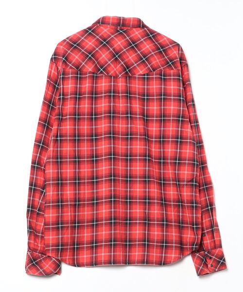 「DIESEL」 チェック柄長(zhǎng)袖シャツ XX-LARGE レッド レディース