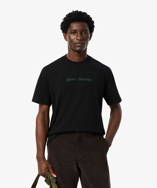 ラコステ（LACOSTE）/ヘリテージロゴステッチTシャツ LACOSTE（ラコステ） tシャツ ヘリテージロゴステッチTシャツ メンズ