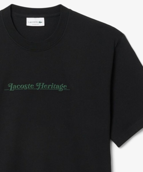 LACOSTE（ラコステ） tシャツ ヘリテージロゴステッチTシャツ メンズ