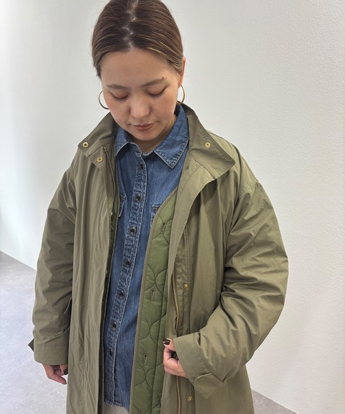 PUAL CE CIN オリーブ モッズコート FREE pual ce cin モッズコート コート 「＠remi_usus企画」マルチウェイ