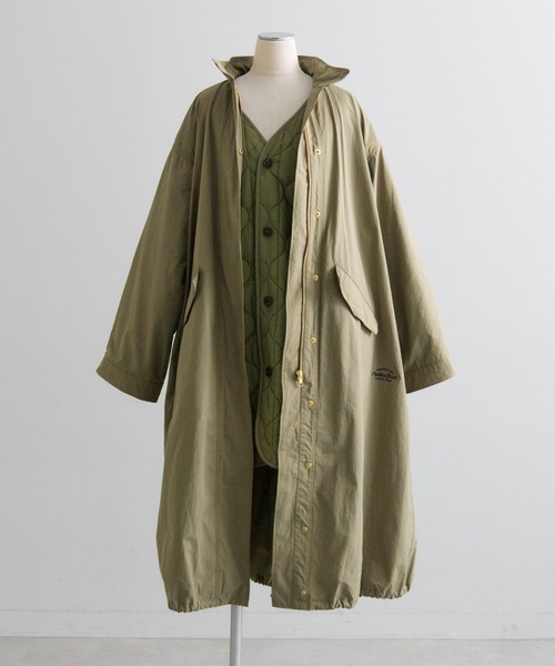ピュアルセシン ボアライナー付きマルチウェイモッズコート カーキ PUAL CE CIN（ピュアルセシン）の「ボアライナー付きマルチウェイ
