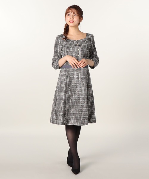 「LAISSE PASSE」 7分袖ワンピース 40 ピンク レディース_画像2