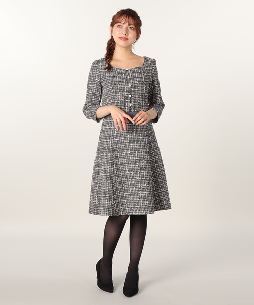 「LAISSE PASSE」 7分袖ワンピース 40 ピンク レディース_画像6