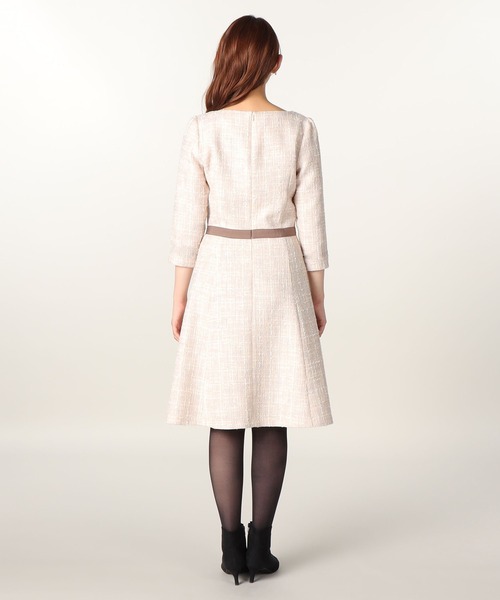 「LAISSE PASSE」 7分袖ワンピース 40 ピンク レディース_画像9
