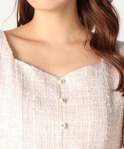 「LAISSE PASSE」 7分袖ワンピース 40 ピンク レディース_画像10