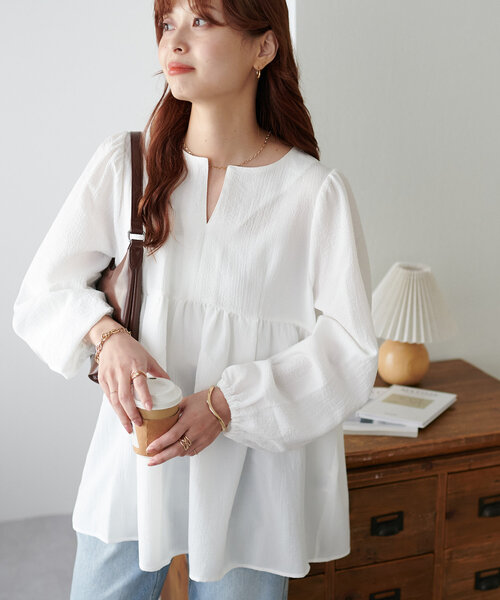 「DISCOAT」 長袖チュニック MEDIUM ブラック レディース