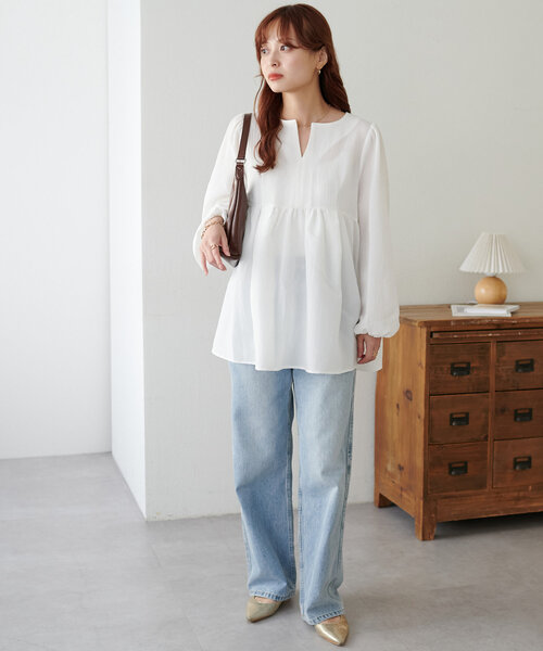 「DISCOAT」 長袖チュニック MEDIUM ブラック レディース