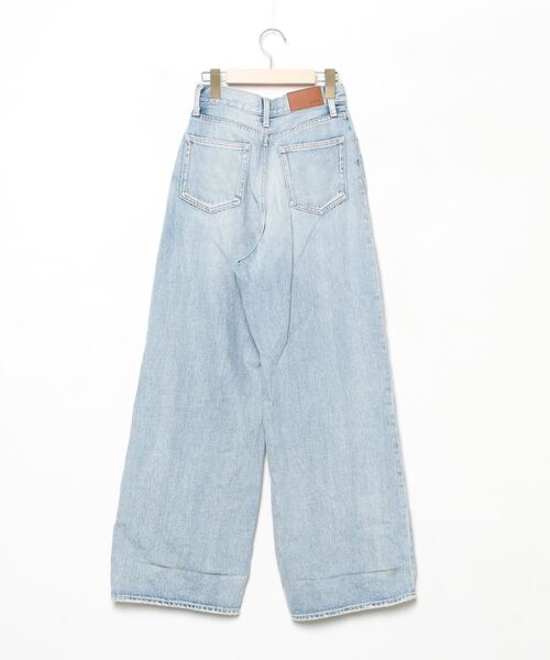 [EVRIS] обработка Denim брюки SMALL голубой женский 