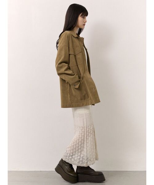 MURUA（ムルーア） コート アウター フェイクスウェードワーク