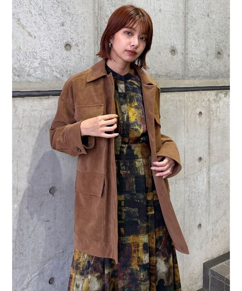 MURUA（ムルーア） コート アウター フェイクスウェードワーク