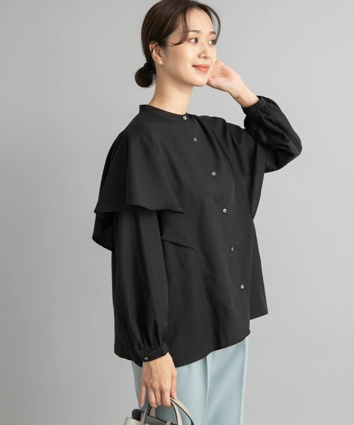 「URBAN RESEARCH DOORS」 長袖ブラウス MEDIUM ブラック レディース