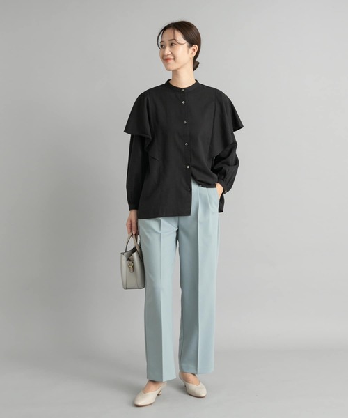 「URBAN RESEARCH DOORS」 長袖ブラウス MEDIUM ブラック レディース