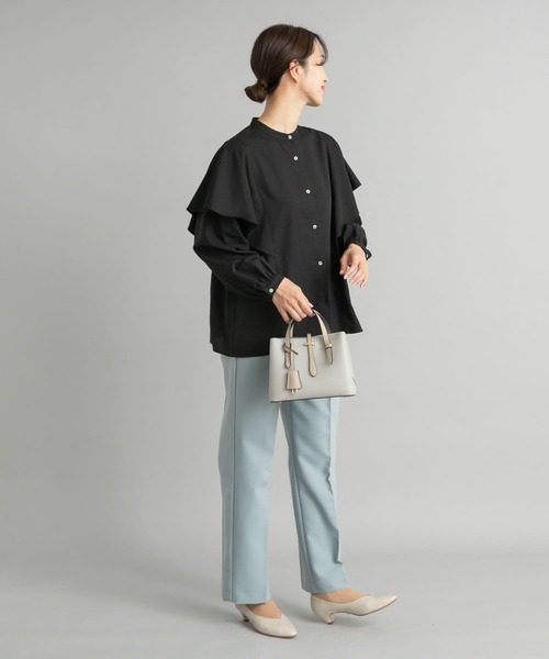 「URBAN RESEARCH DOORS」 長袖ブラウス MEDIUM ブラック レディース
