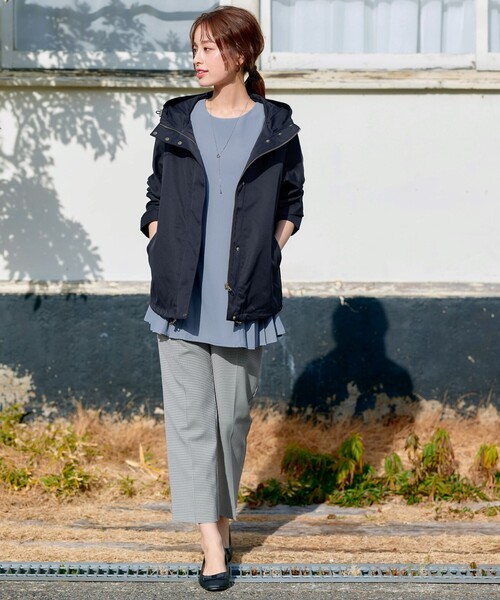 「Tiaclasse」 半袖チュニック S ネイビー レディース_画像9