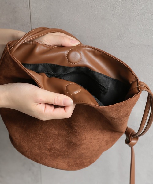 ap retro ショルダーバッグ バッグ スウェード調ハンドBag / チャーム