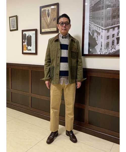 Brooks Brothers カバーオール フェード　ブラック　ブルゾン BROOKS BROTHERS（ブルックスブラザーズ） カバーオール コットン