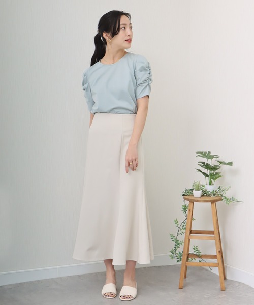 「libelle more」 「MARLENE JOBERT」半袖カットソー L ネイビー レディース_画像2