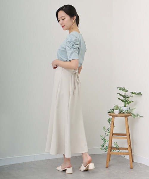 「libelle more」 「MARLENE JOBERT」半袖カットソー L ネイビー レディース_画像3