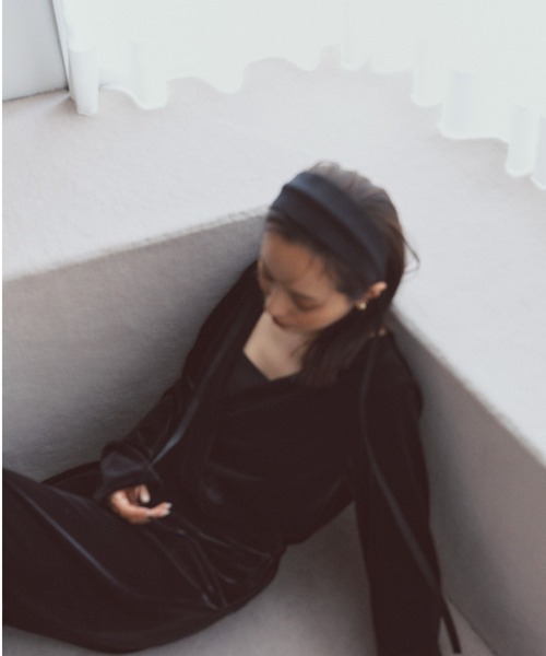 anuans（アニュアンス） サロペット オーバーオール ベロアカット