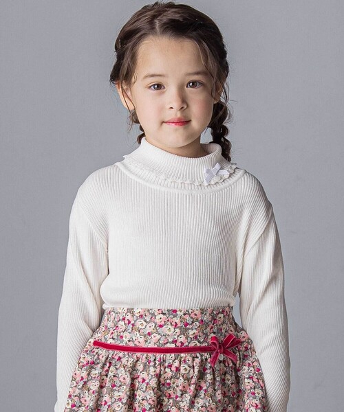 Tartine et Chocolat ニット セーター 「日本製」ソフトコットンリボン