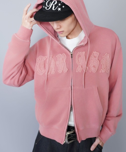 SPINNS（スピンズ） パーカー 「内田金吾くん着用」短丈ダブルジップ