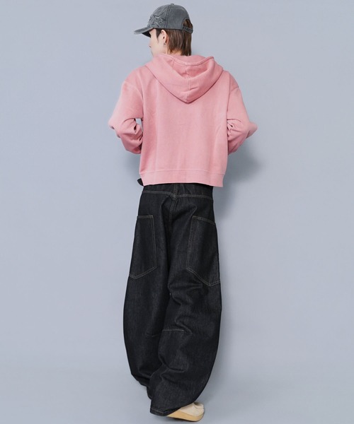 SPINNS（スピンズ） パーカー 「内田金吾くん着用」短丈ダブルジップ