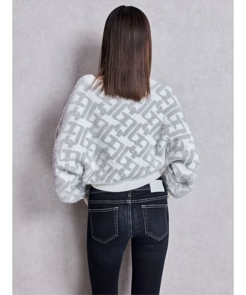 GYDA(ジェイダ) ニット セーター GGチェーンロゴラメニットトップス GYDA(ジェイダ) ニット セーター GGチェーンロゴラメニットトップス
