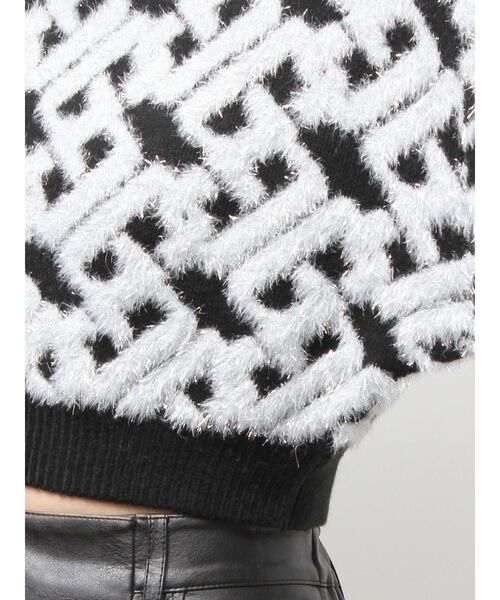 GYDA（ジェイダ） ニット セーター GGチェーンロゴラメニットトップス