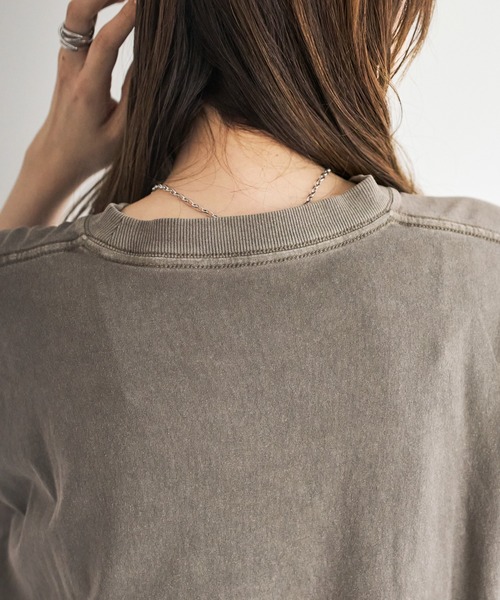 「DISCOAT」 半袖Tシャツ FREE チャコールグレー レディース_画像7